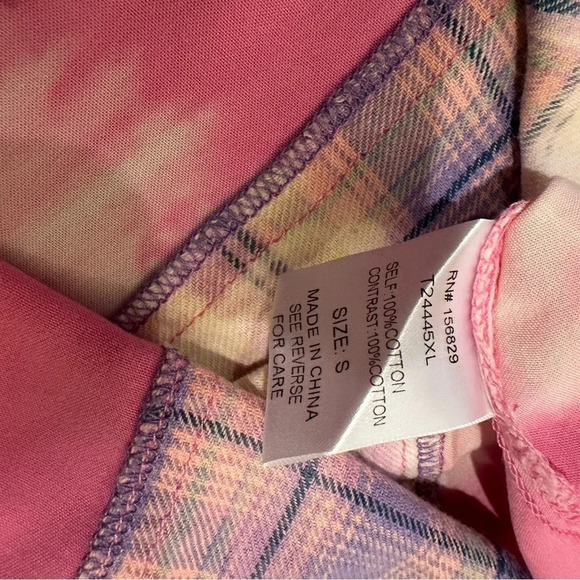 White Birch woven plaid bleached button down - Picture 8 of 8